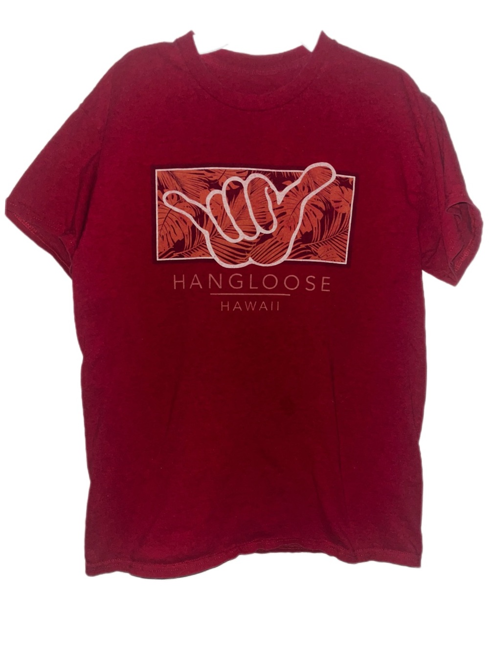Men's Short-Sleeve Graphic Tee in Deep Red